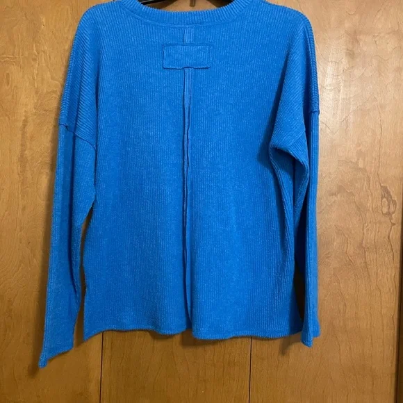 Zenana Pink and Blue Ribbed Sweaters - Picture 2 of 5